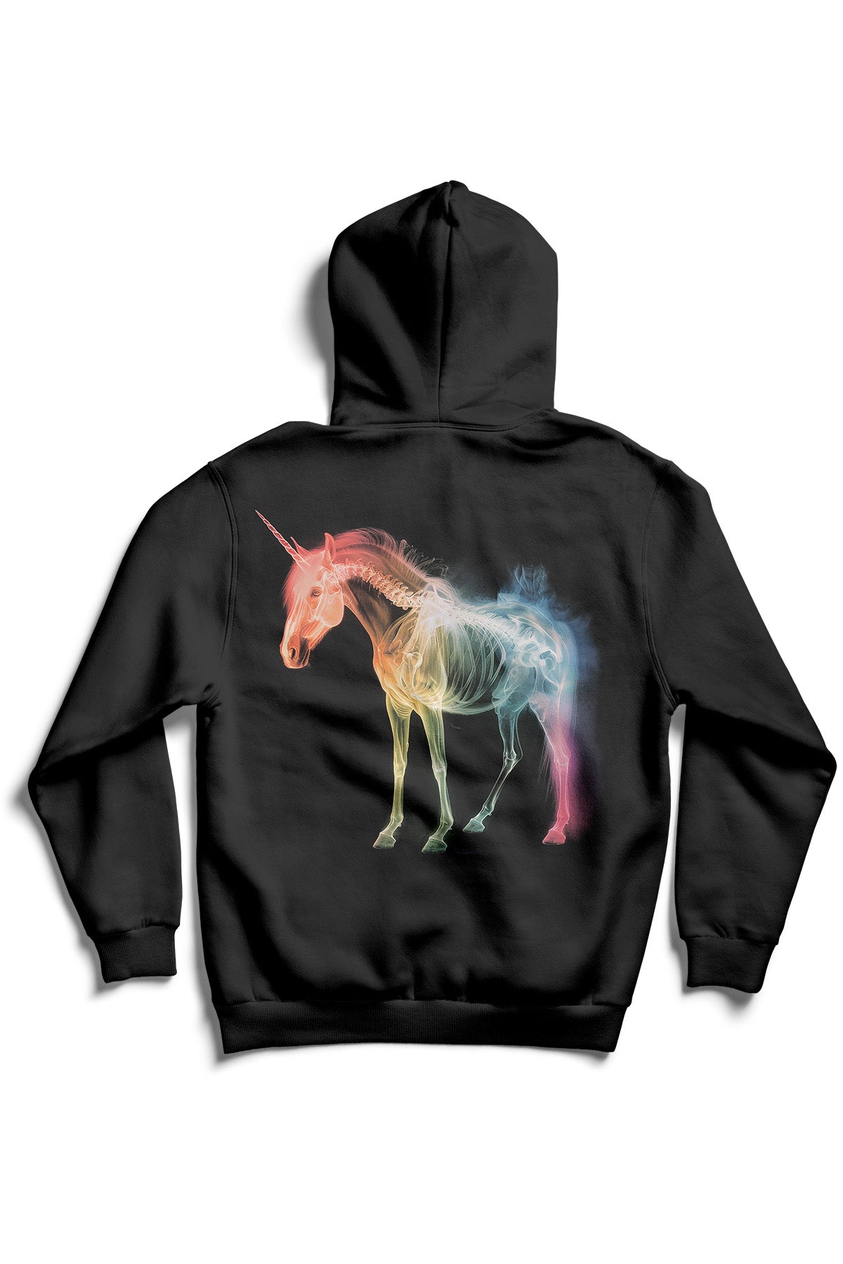 Black unicorn hoodie hotsell