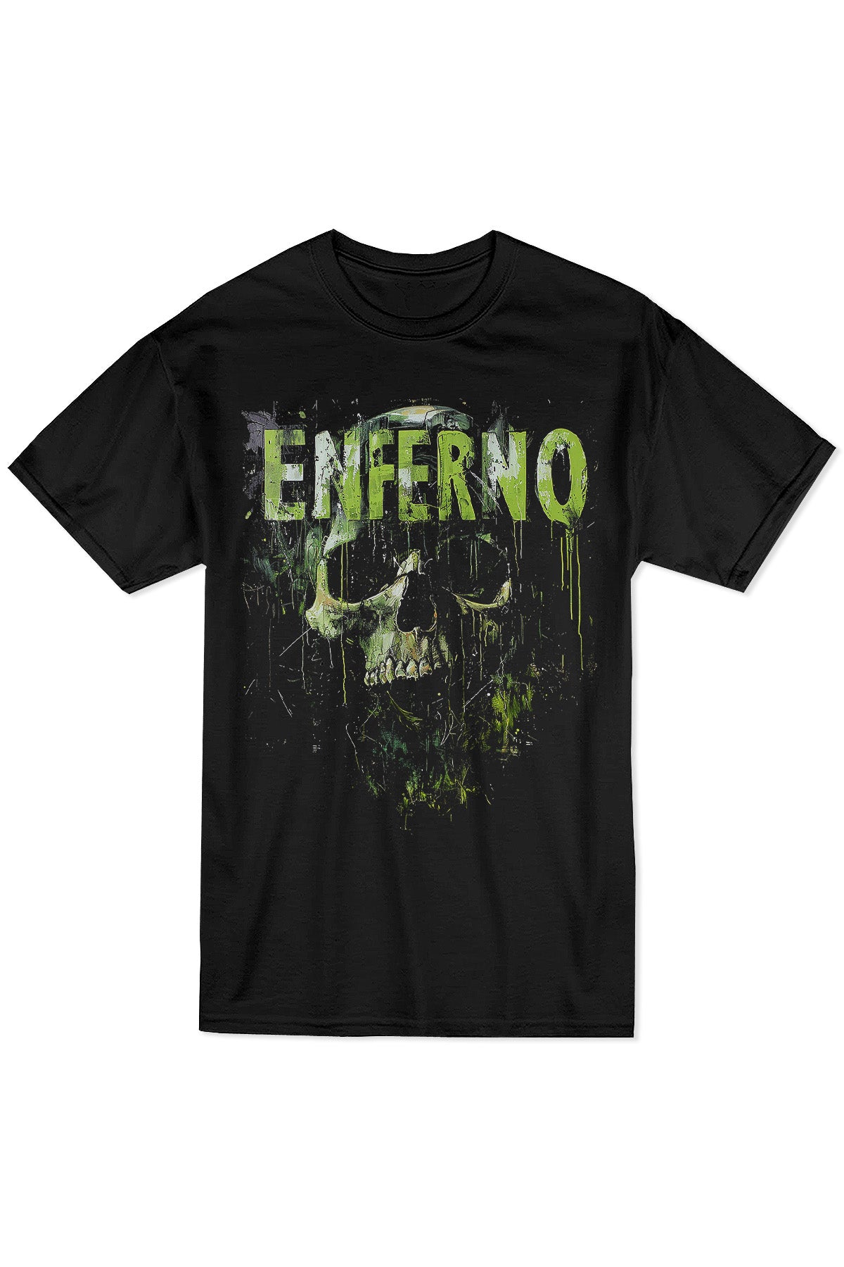 The Emerald Skull Tee // Black