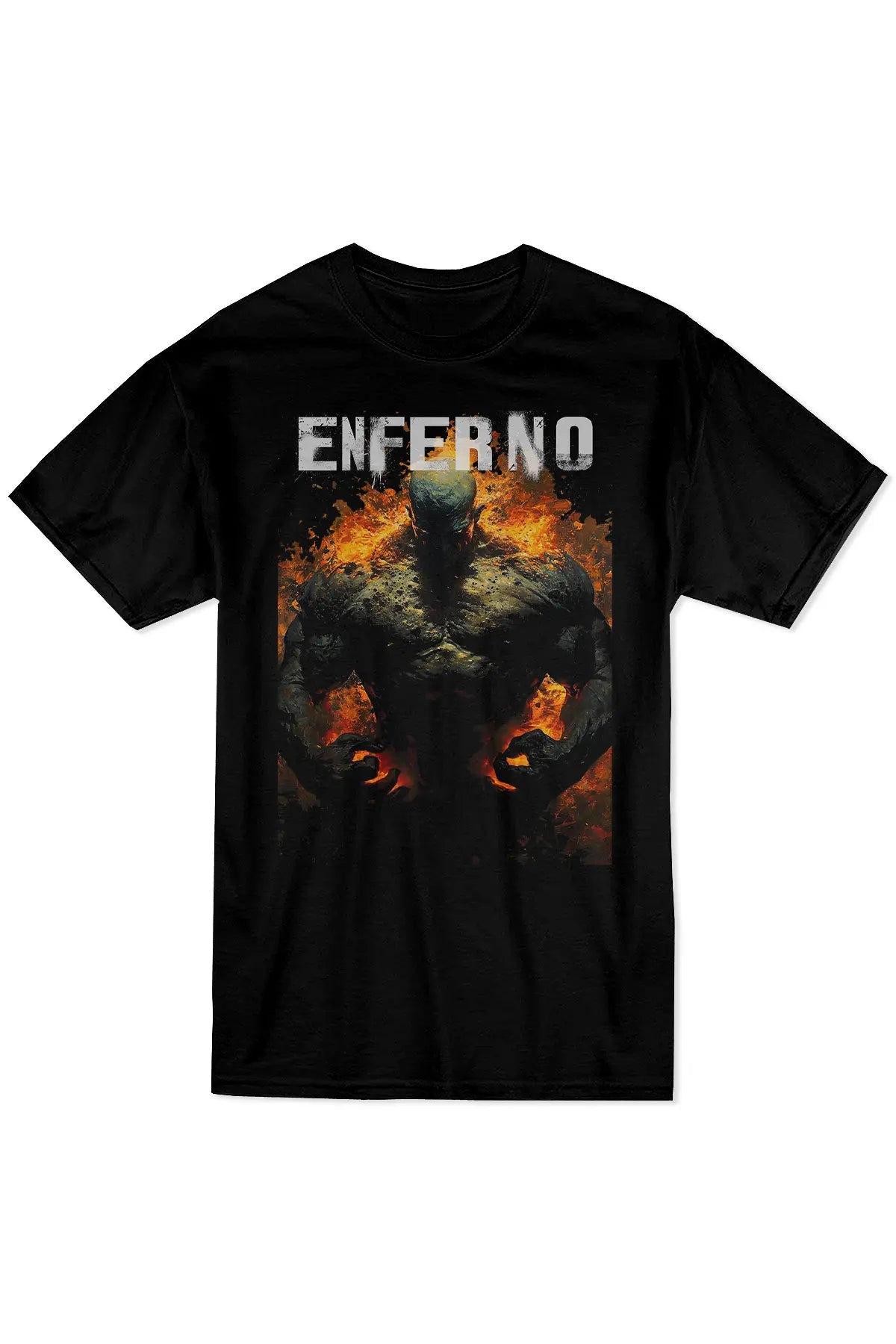 Enferno The Fire Within Tee in Black.