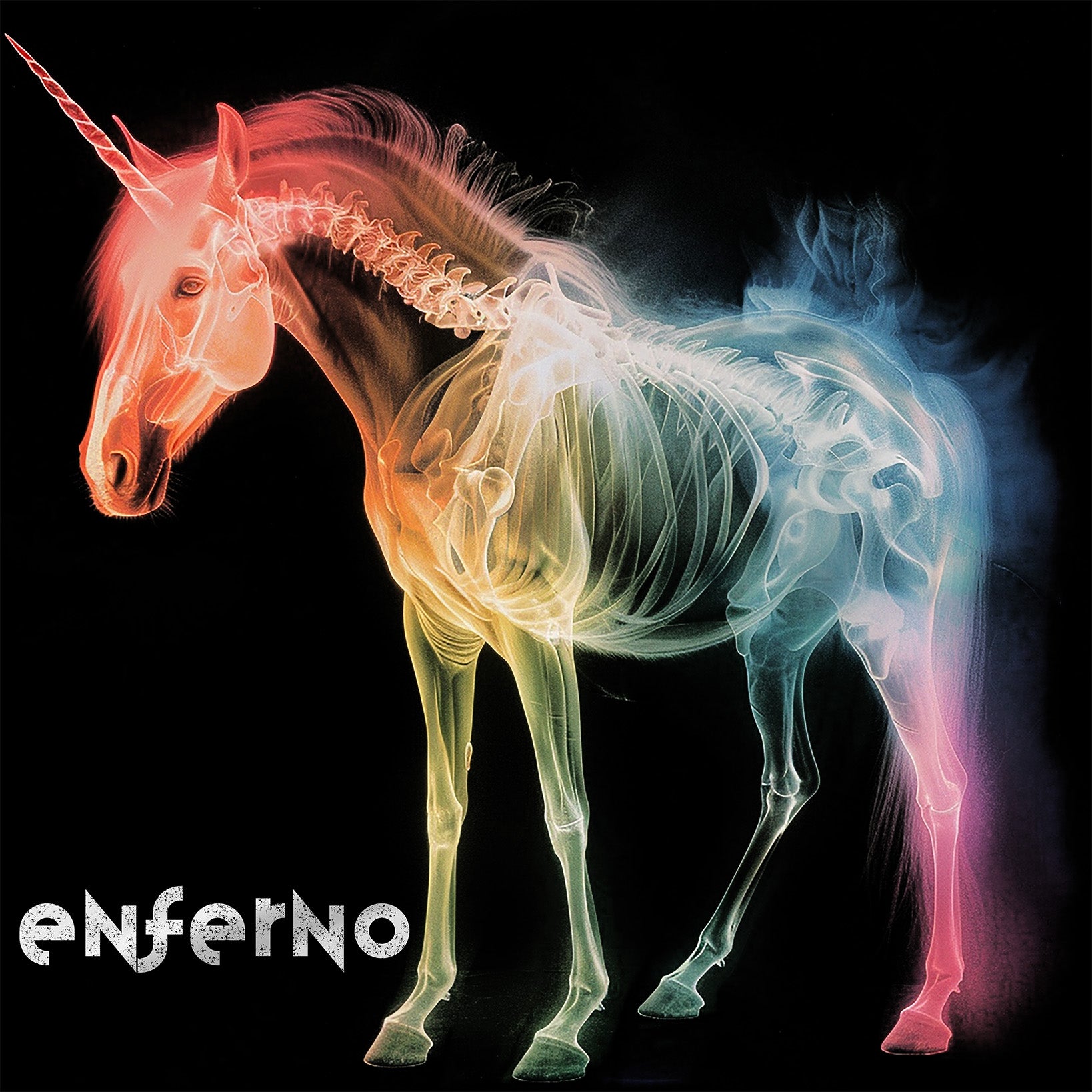 Enferno X-Ray Unicorn design.